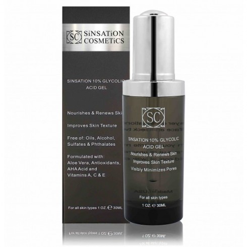 Сыворотка для лица с гликолевой кислотой Sinsation Cosmetics10% Glycolic Acid Gel Сыворотка для лица с гликолевой кислотой Sinsation Cosmetics10% Glycolic Acid Gel